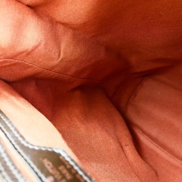 LOUIS VUITTON Logo Soho Backpack Bag Damier Ebene Leather Brown - Picture 14 of 16